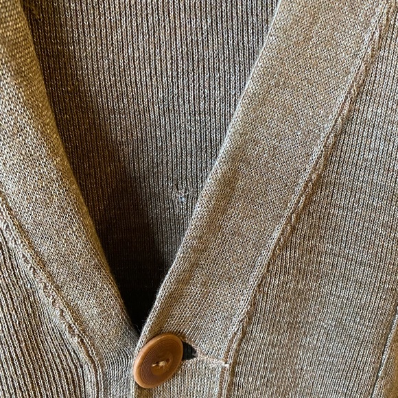 Vintage POLO Linen cardigan jacket - Picture 6 of 10